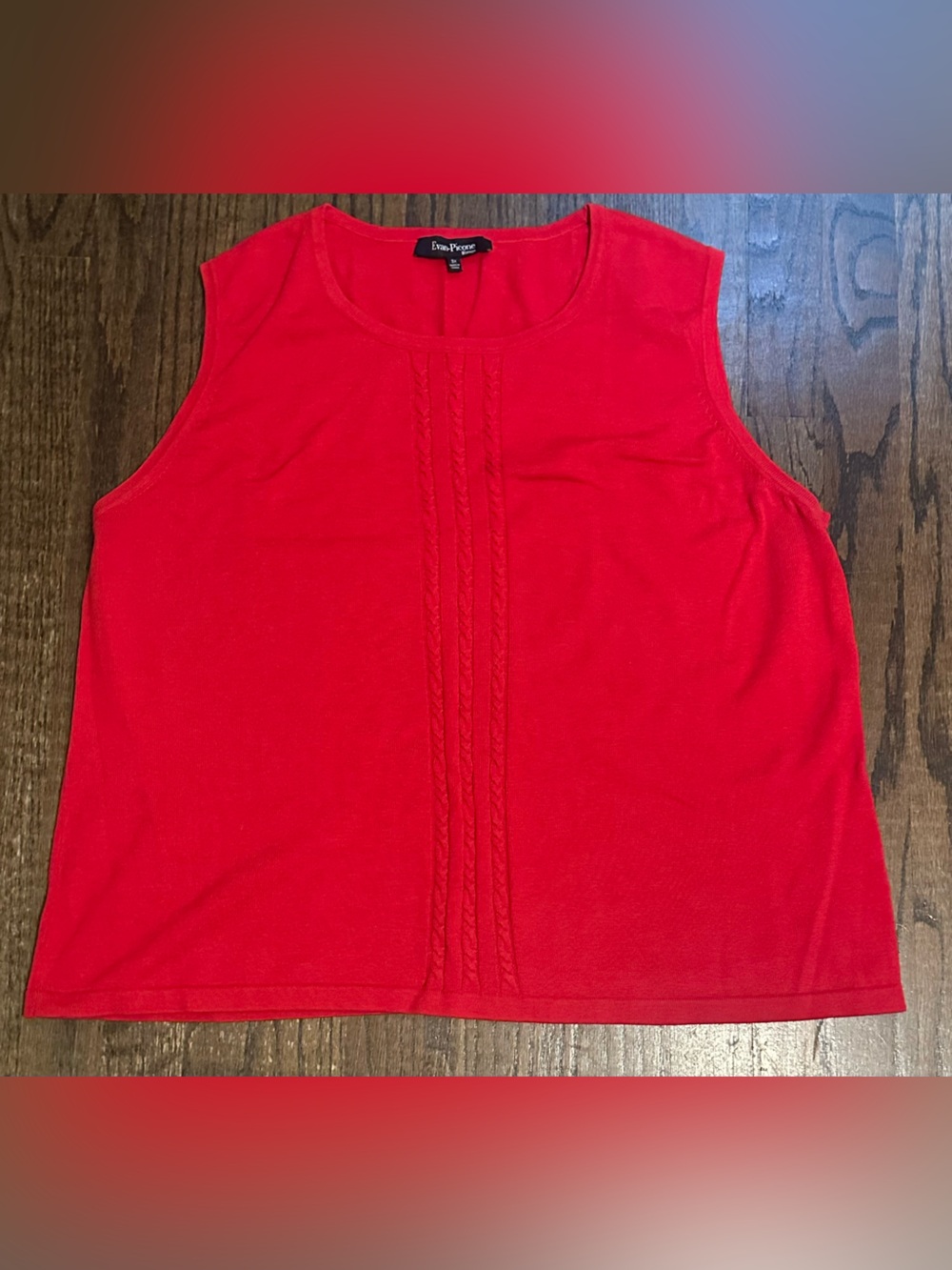 Evan Picone Sleeveless Knit Tank